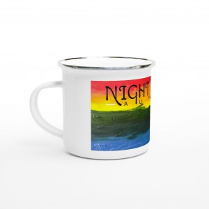 White 12oz Enamel Picture Mug